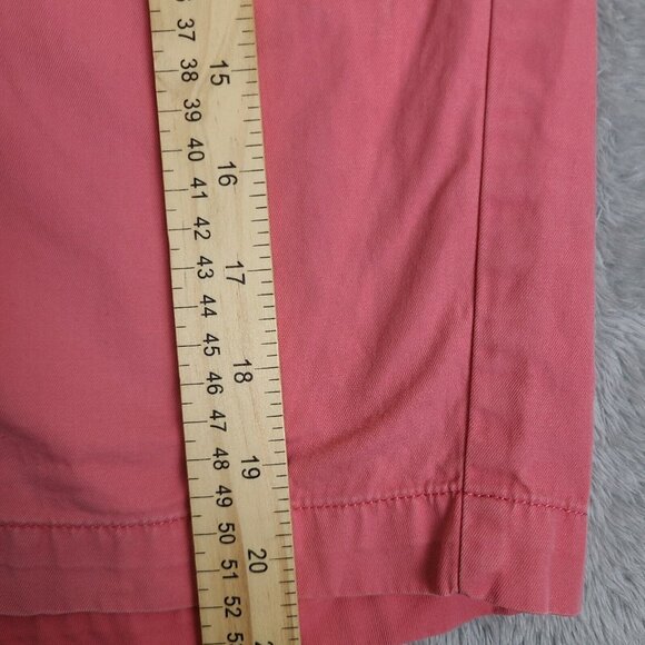 Vineyard Vines Links Shorts Mens Size 38 Coral Flat‎ Front 100% Cotton - Picture 4 of 8